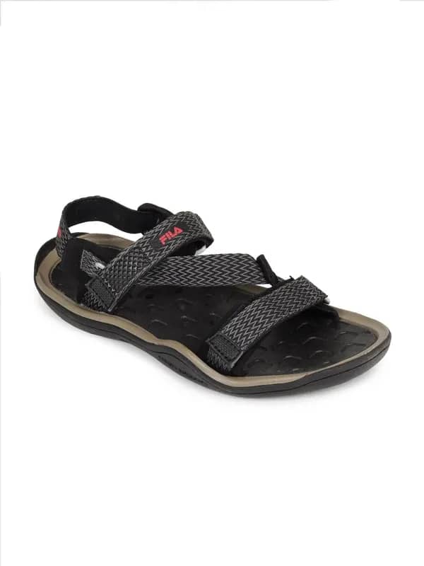 Fila Men Grey & Black Aqua Grippare Sports Sandals