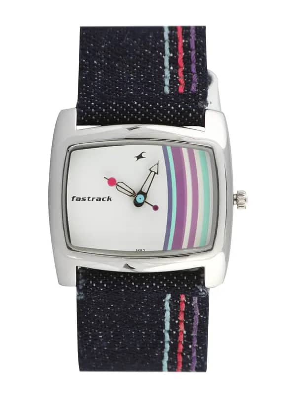 Fastrack Women Core Analog White Blue Watch