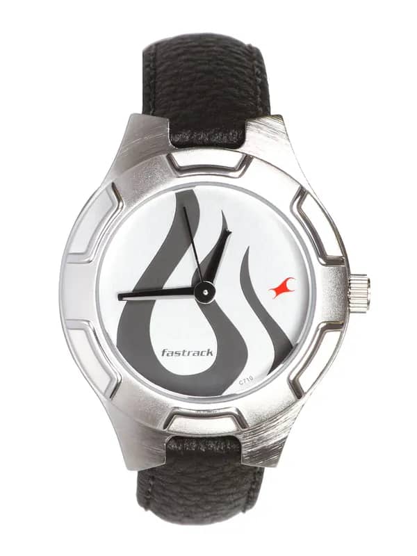 Fastrack Women Bikers Analog Steel Black Watch