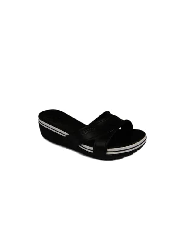 Crocs Women Band Wedge Black Floater