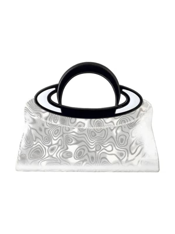 Murcia Women Party Clutch Silver Handbags