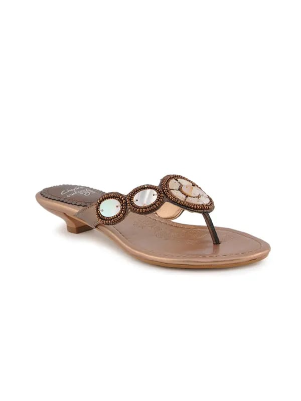 Clarks Women Shona Fringe Leather Brown Flats
