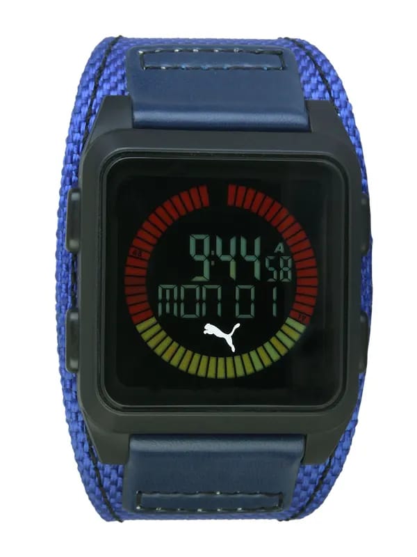 Puma Men Strom Agitation Gents Black Watches