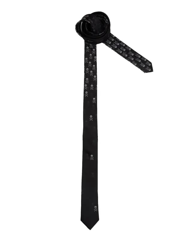 Indigo Nation Men Printed Black Ties