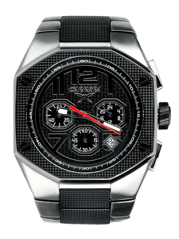 Carrera Men Dial steel finish strap Silver Watches