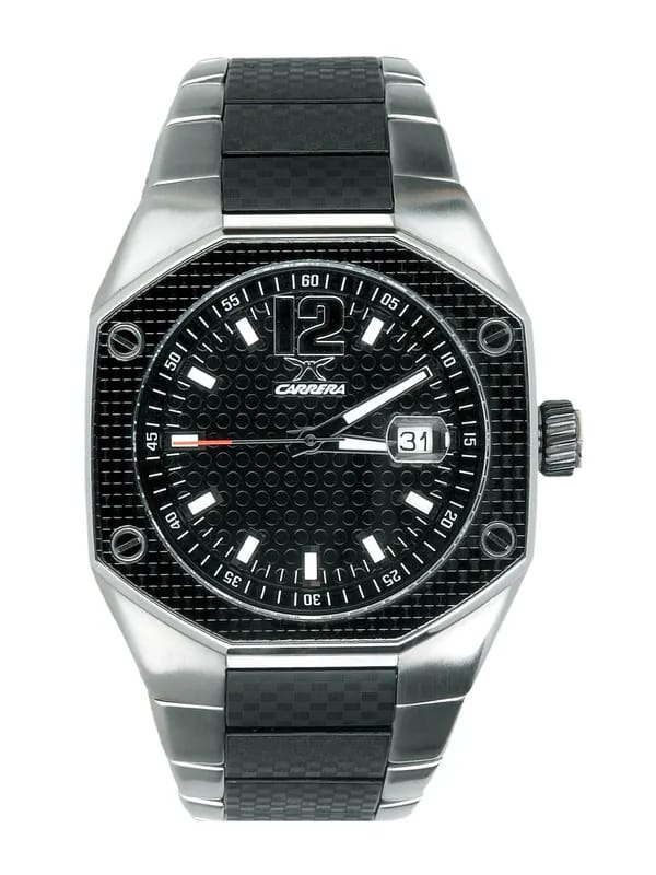 Carrera Men Dial steel finish patch Silver Watches