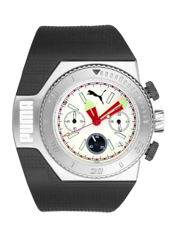 Puma Men Turbo White Silver Watches