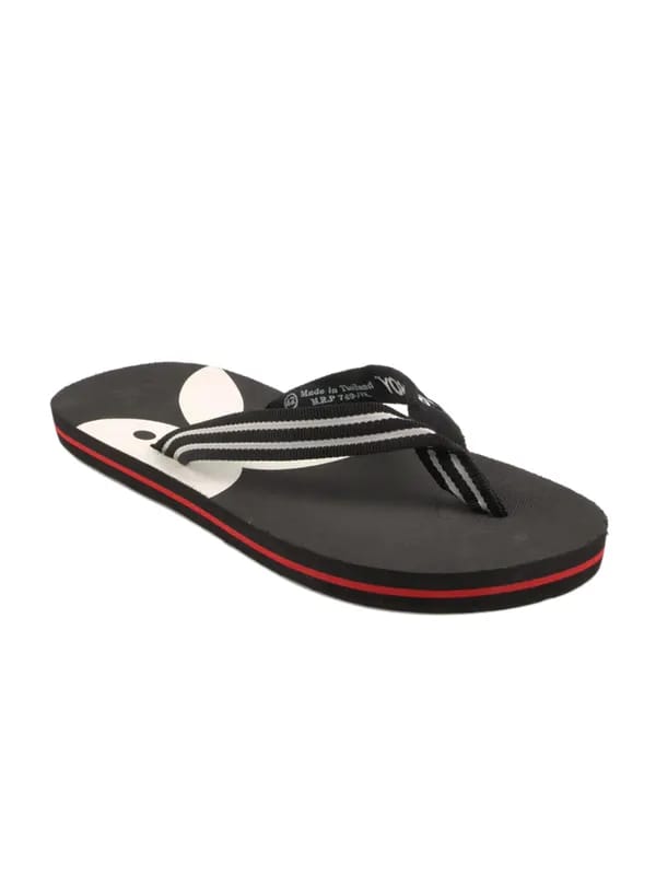 Playboy Men Black Flip Flop
