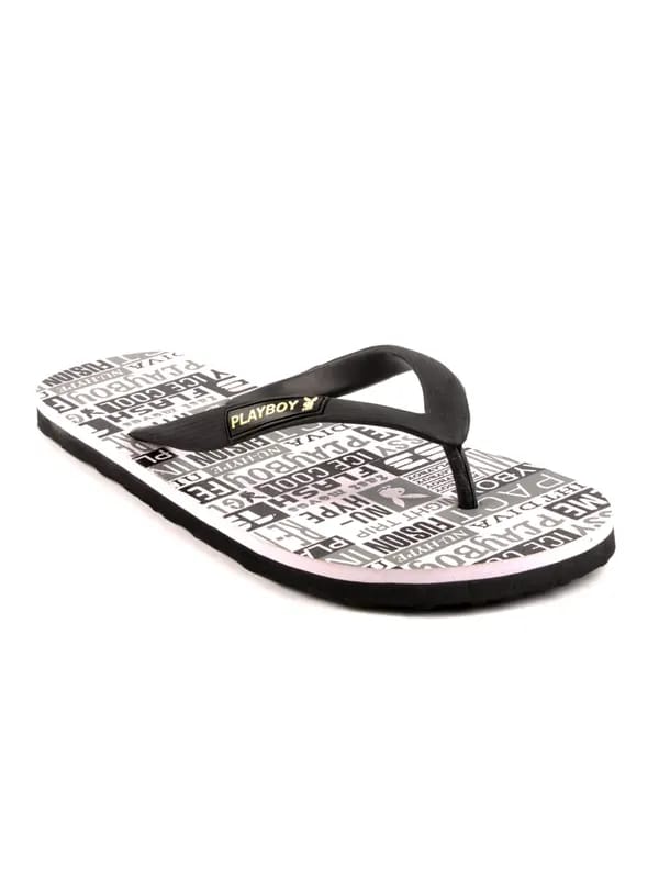 Playboy Men Casual Black Slippers