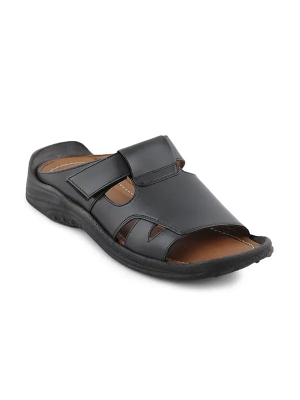 Franco Leone Men Casual Black Sandals