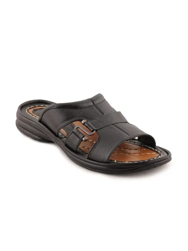 Franco Leone Men Casual Black Sandals