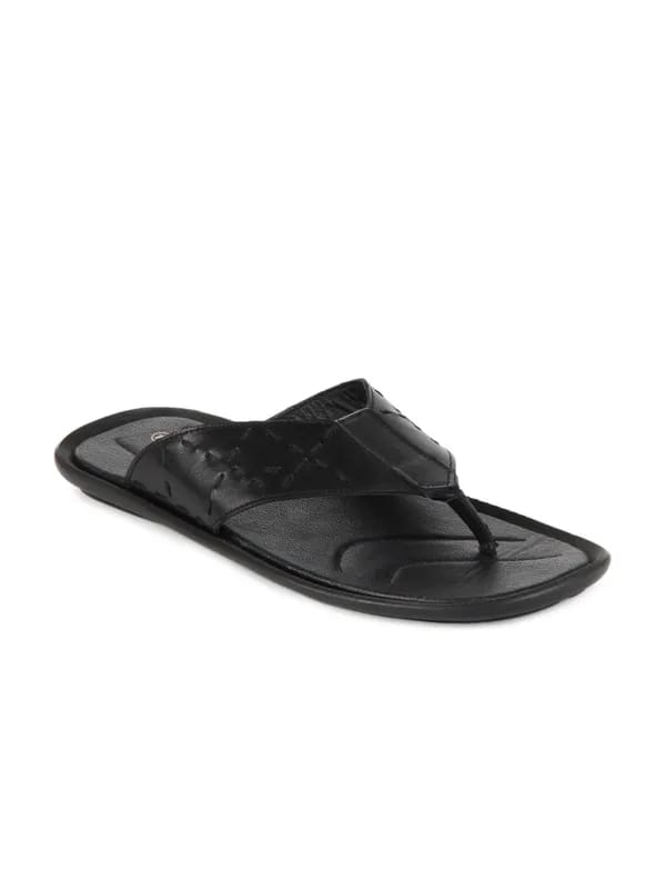 Franco Leone Men Casual Black Sandals