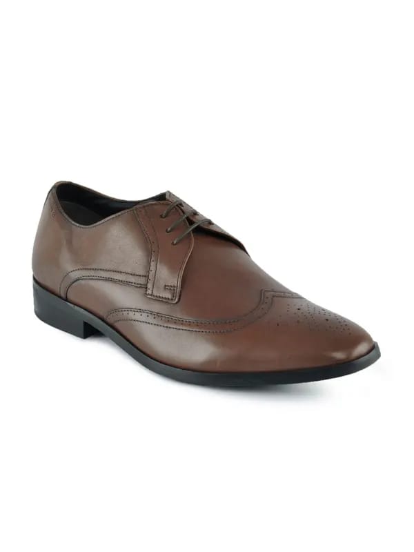 Clarks Men Leather Brown Formal Shoes