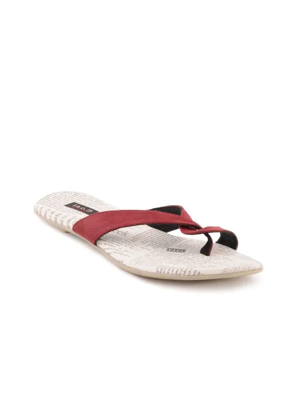 Inc 5 Women Casual Maroon Flats