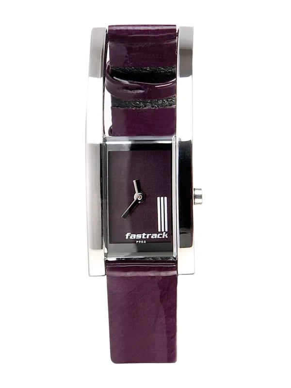 Fastrack Women Burgundy Dial Watch 2166SL02