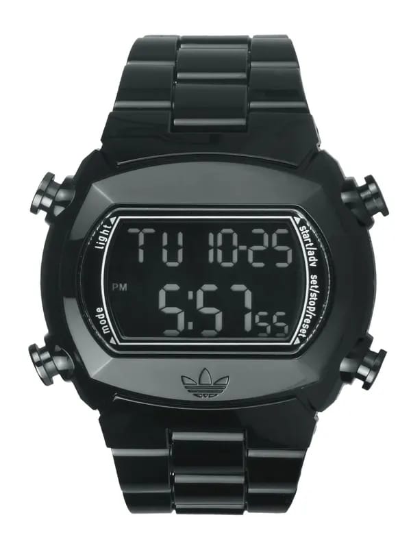 ADIDAS Unisex Black Strap Black Watches