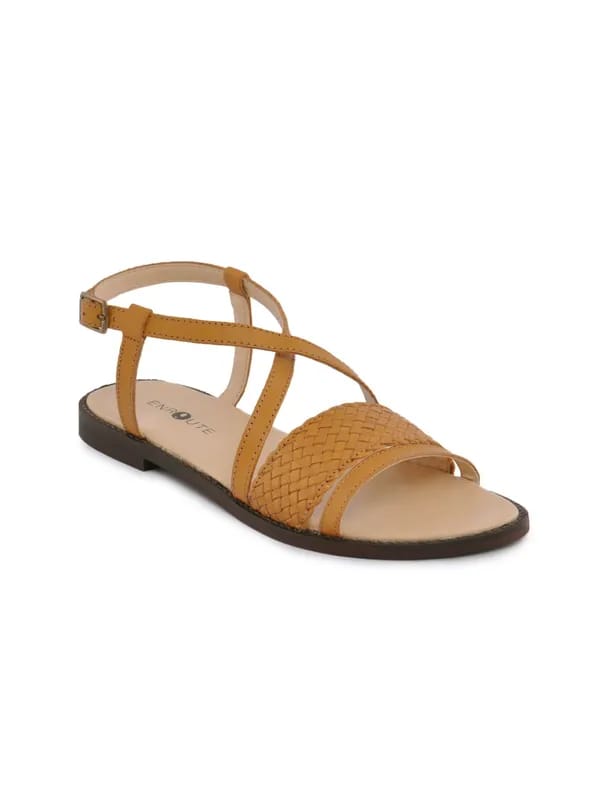 Enroute Women Casual Tan Flats