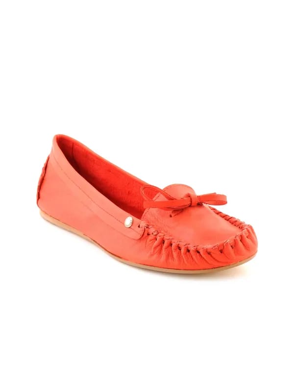Enroute Women Casual Coral Red Casual Shoes