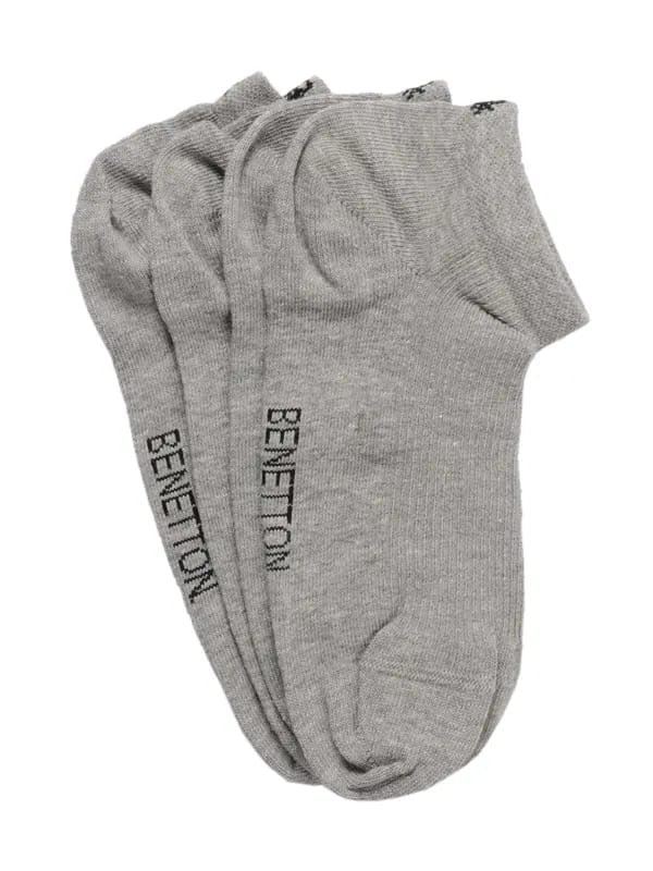 United Colors of Benetton Men Pack of 2 Grey Socks