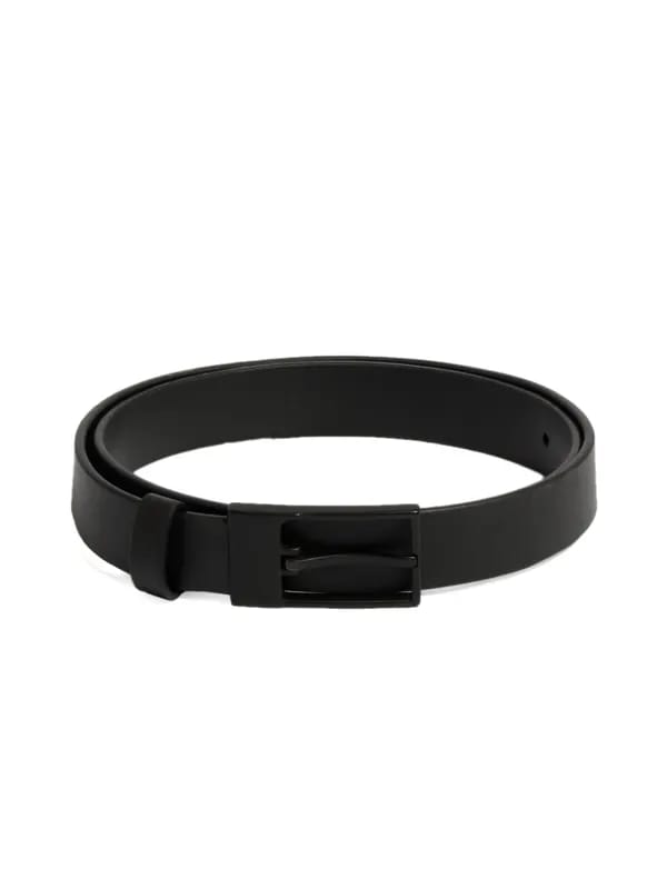 United Colors of Benetton Men Solid Black Belts