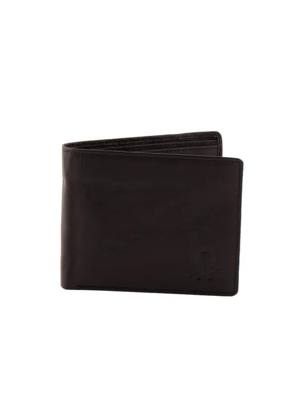 United Colors of Benetton Men Solid Black Wallets