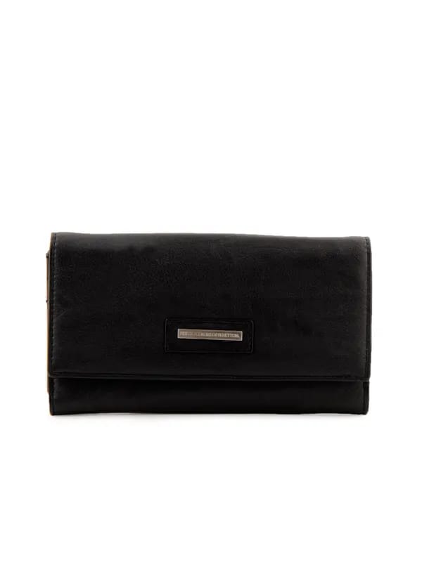 United Colors of Benetton Women Solid Black Wallets