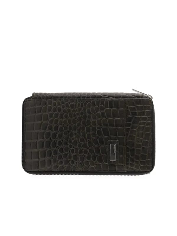 United Colors of Benetton Men Solid Green Passport Holder