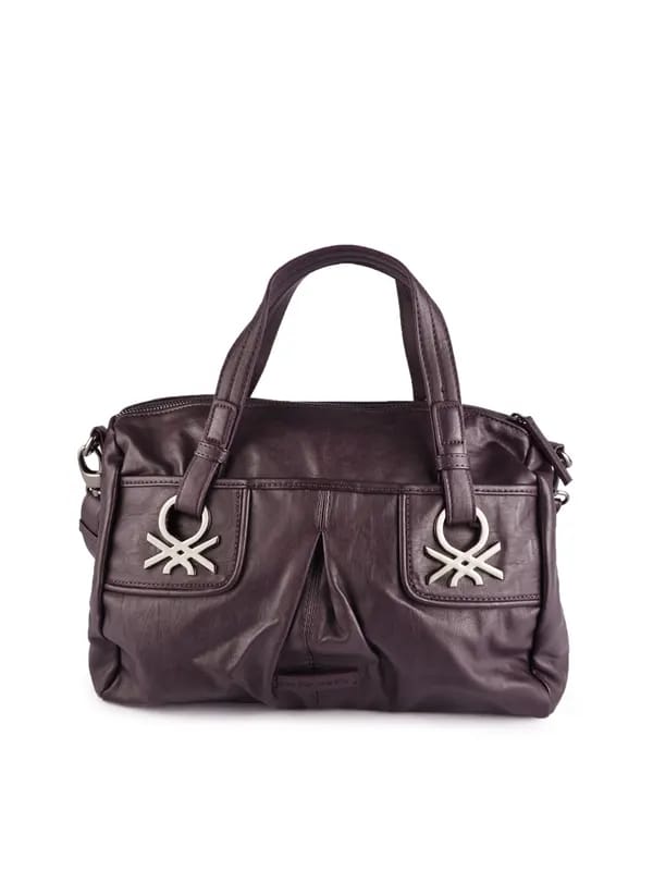 United Colors of Benetton Women Solid Purple Handbags