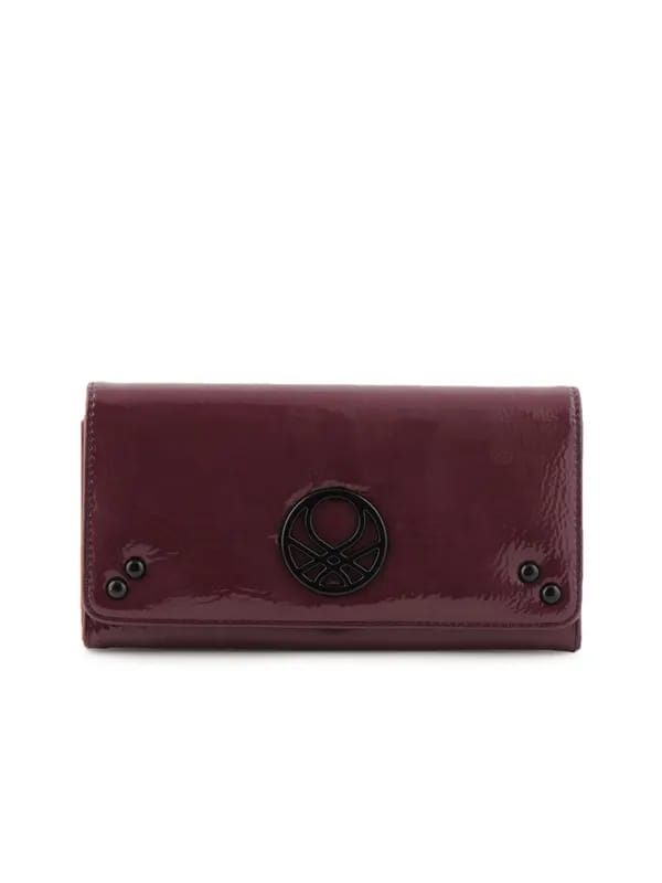 United Colors of Benetton Women Solid Purple Wallets