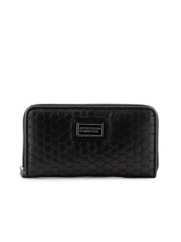 United Colors of Benetton Women Solid Black Wallets