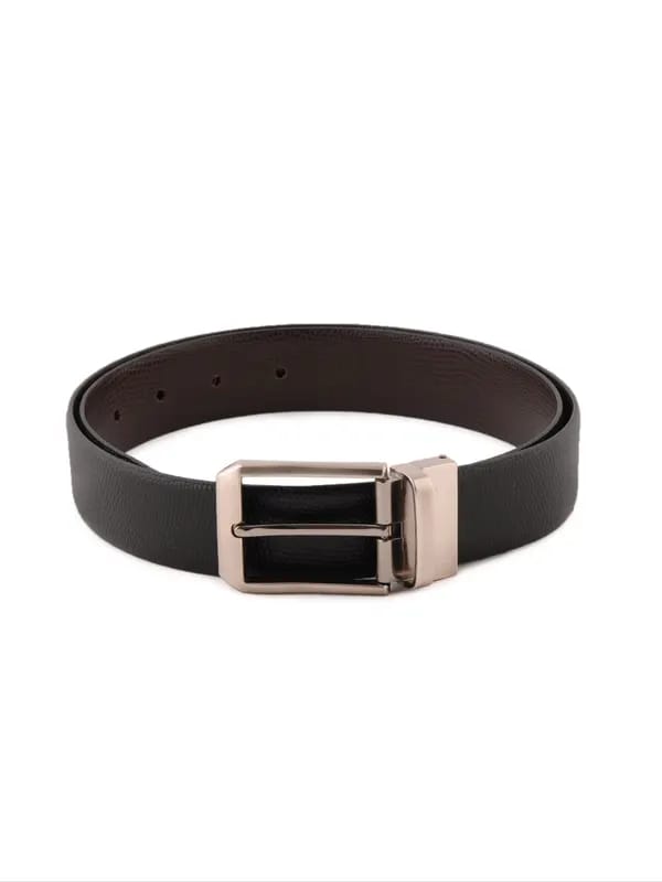 New Hide Men Solid Black Belts