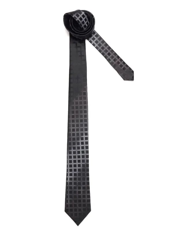 Turtle Men Check Black Ties