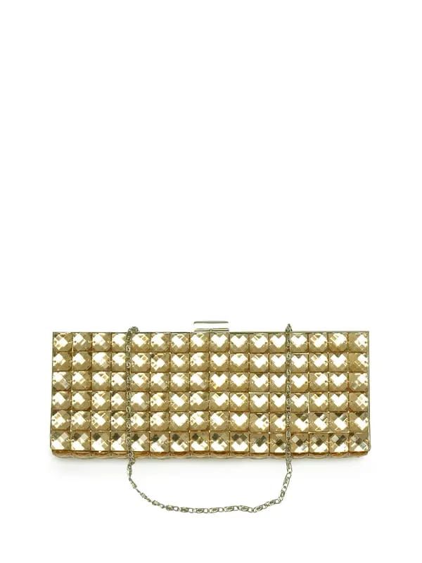 Lino Perros Women Crystal Gold Clutch