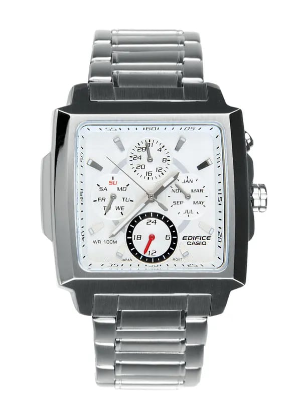 CASIO Edifice Men White Dial Watch ED309