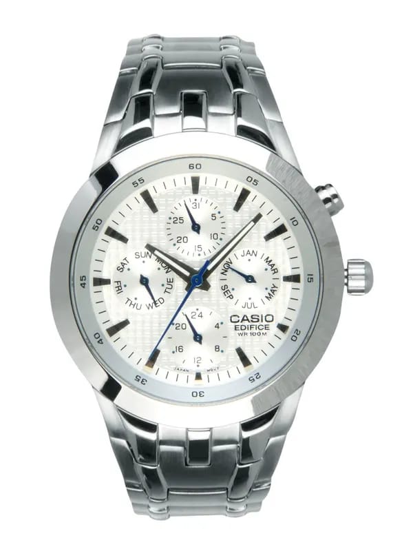 CASIO Men White Dial Watch ED153