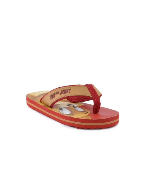 Warner Bros Kids Unisex TJ Cheese Flops Red Slipper