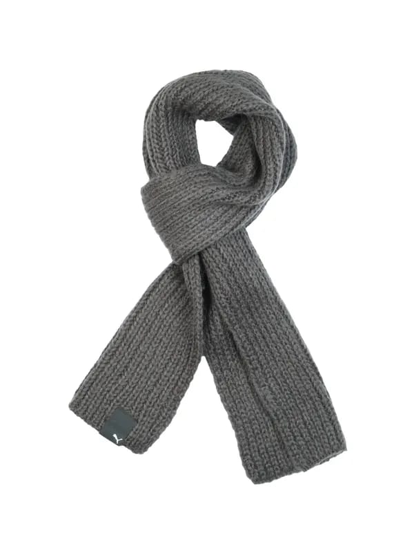 Puma Unisex Crystal Cat Grey Scarf