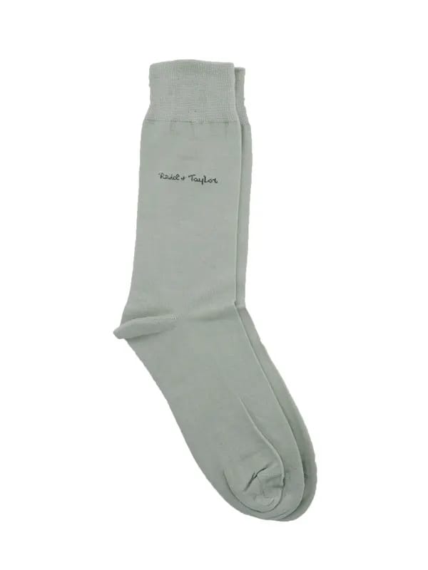 Reid & Taylor Men Solid Olive Socks
