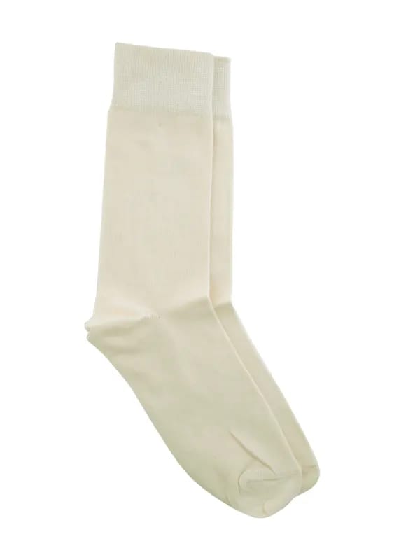 Reid & Taylor Men Solid Cream Socks