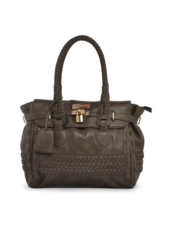 Lino Perros Women Solid Grey Handbag