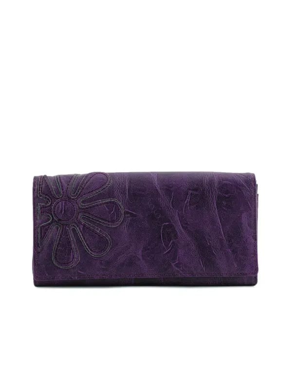 Lino Perros Women Solid Purple Wallet