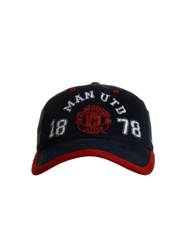 Manchester United Men Printed Navy Blue Cap