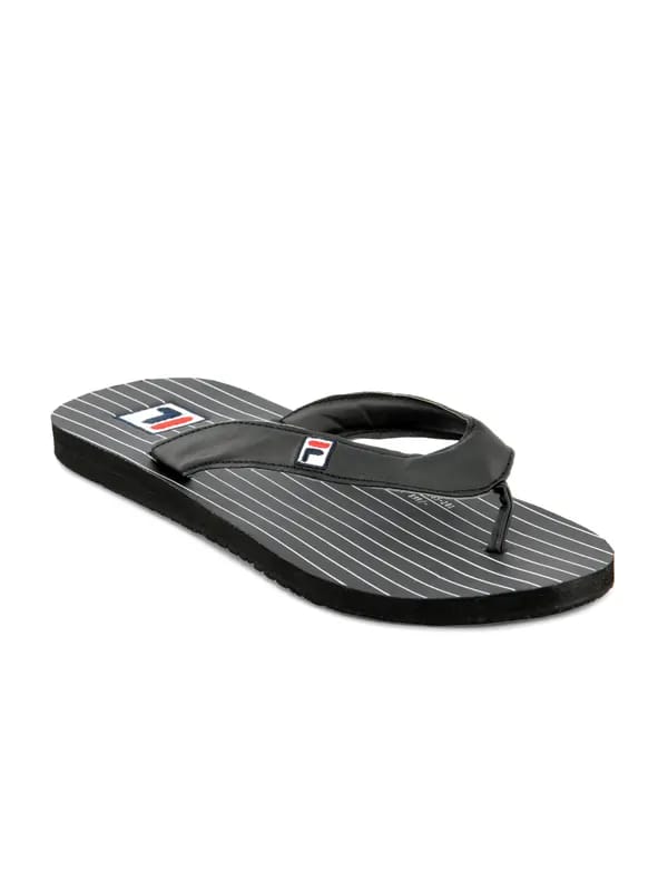 Fila Men Drop Needle Black Slippers