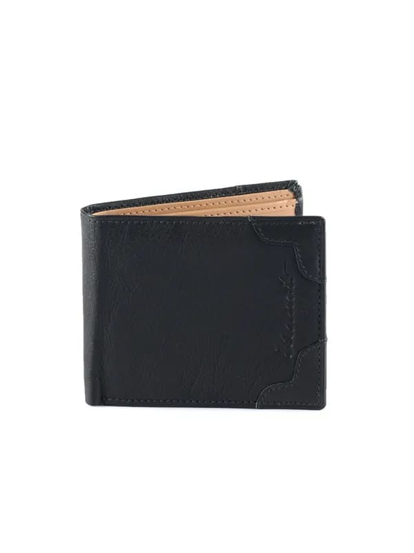Peter England Men Elements Black Wallet