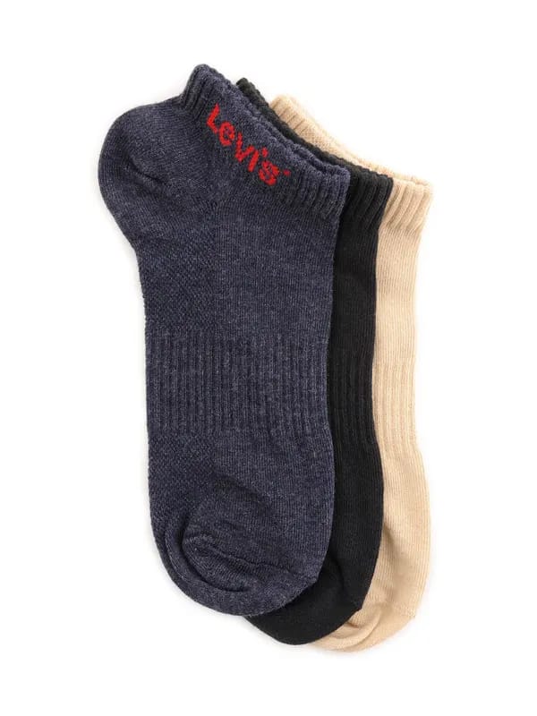 Levis Men Trainer Liner Flat Knit Pack of 3 Socks