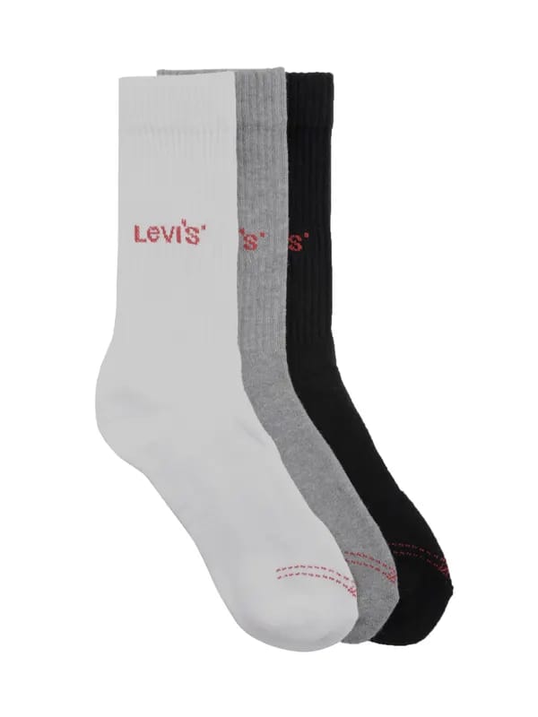 Levis Men Full Cushion Crew Pack of 3 Socks