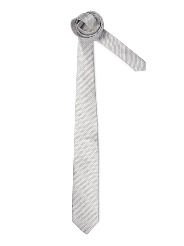 United Colors of Benetton Men Striped White Tie