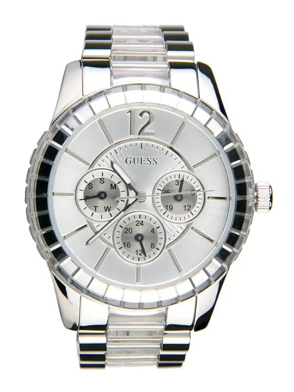 Guess Women Steel-Toned Dial Watch W13582L2
