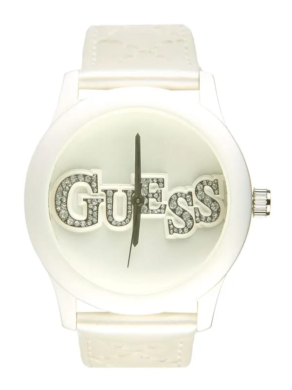 Guess Women Quilty White Watch