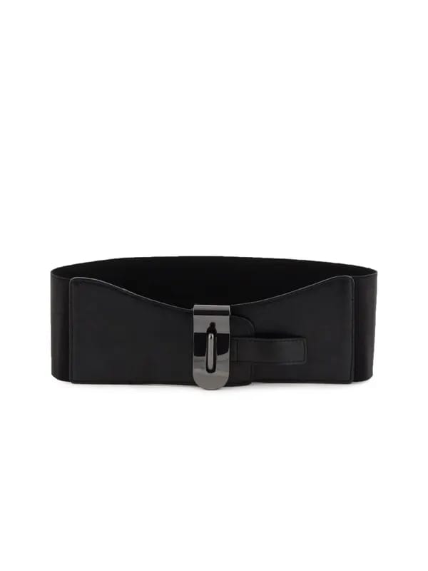 United Colors of Benetton Women Solid Black Belt